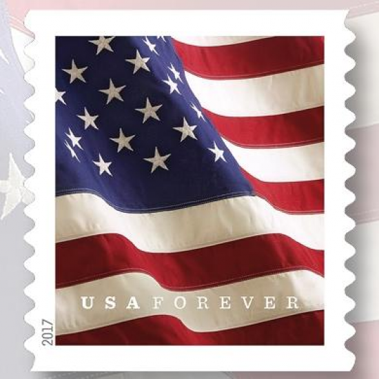 American Flag Forever Stamp Roll (100 Stamps)